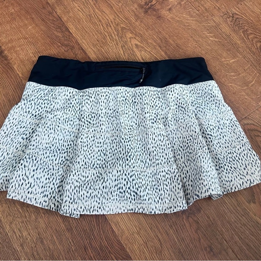 lululemon athletica Black and White Mini Skirt